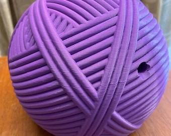 Yarn Bowl that looks like a Yarn Ball!  3D printed in your color choice