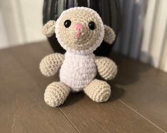 Crochet Lamb: Handmade Soft Yarn Plush