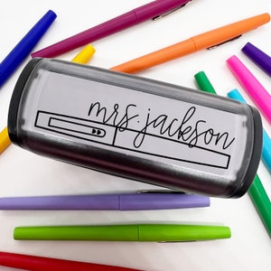 Personalized Flair Pen Name Stamp | Teacher Stamp | Custom Rubber Stamp | Signature Stamp | 2 Font Options