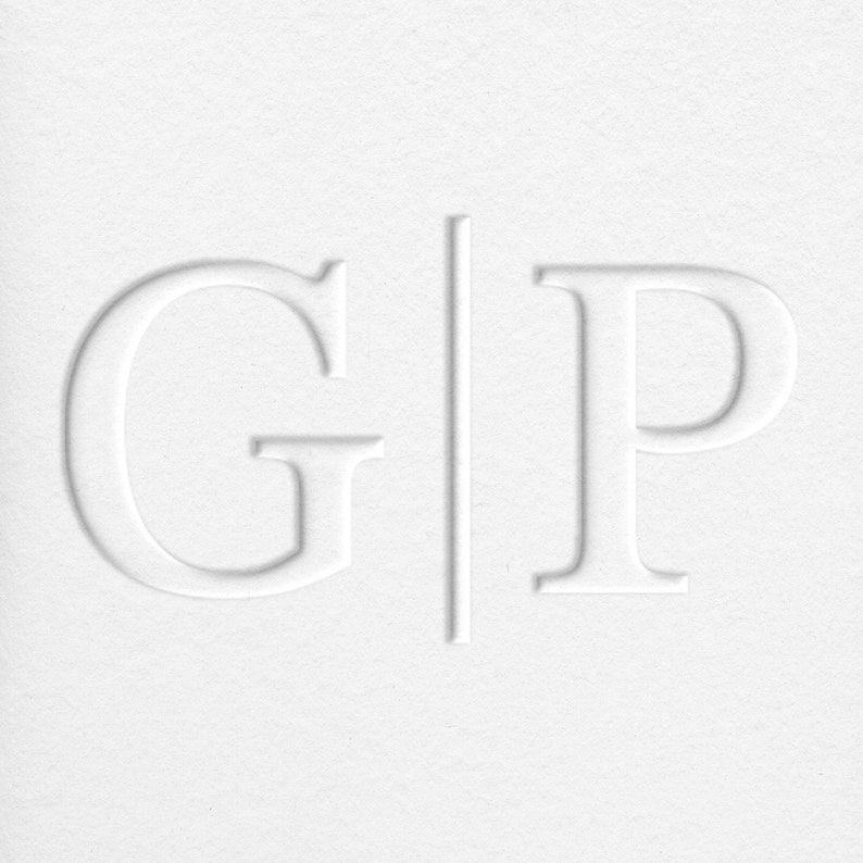 Personalized Monogram Embosser Double Letter Logo Custom DIY Stationery High Quality Seal for Wedding Invitations image 2