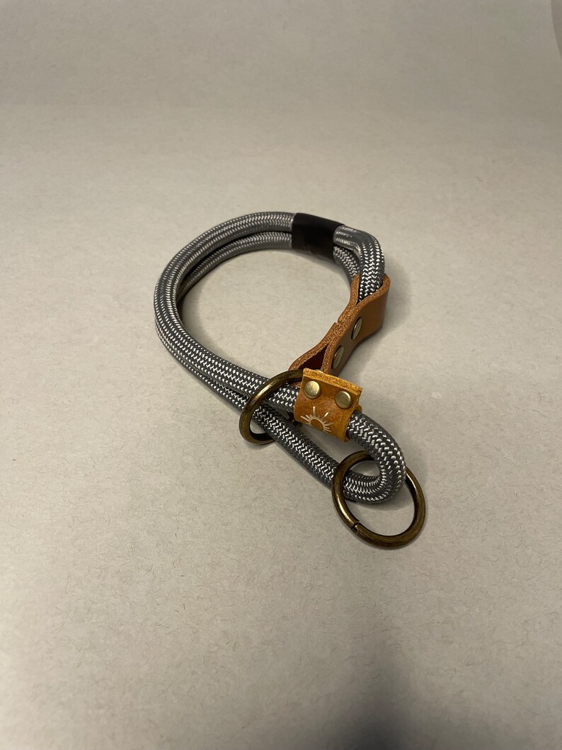 Double Rope Full Slip Dog Collar Climbing Rope Collar Etsy