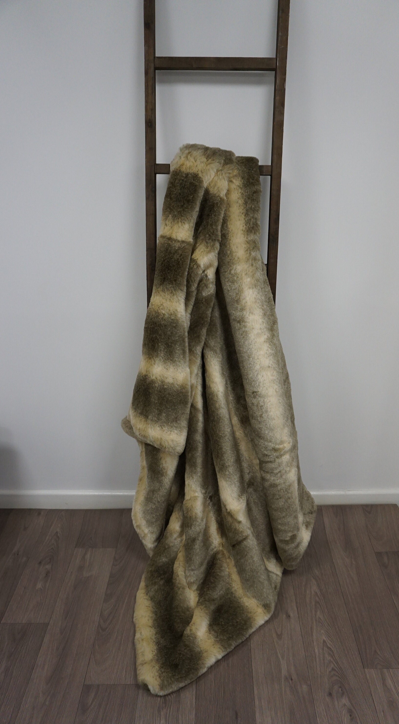 Golden Ombre Faux Fur ThrowLuxury Faux Fur ThrowKatrina Etsy
