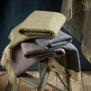 Herringbone Shetland Wool Blanket |