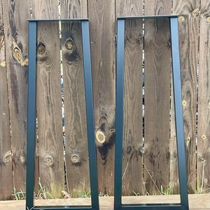 Trapezoid Metal Table legs Made in USA (Eco friendly powder coated) Coffee/Dining/Bar Height
