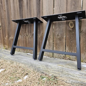 A Frame Metal table legs Made in USA (Eco friendly powder coated) Coffee/Dining/Bar Height