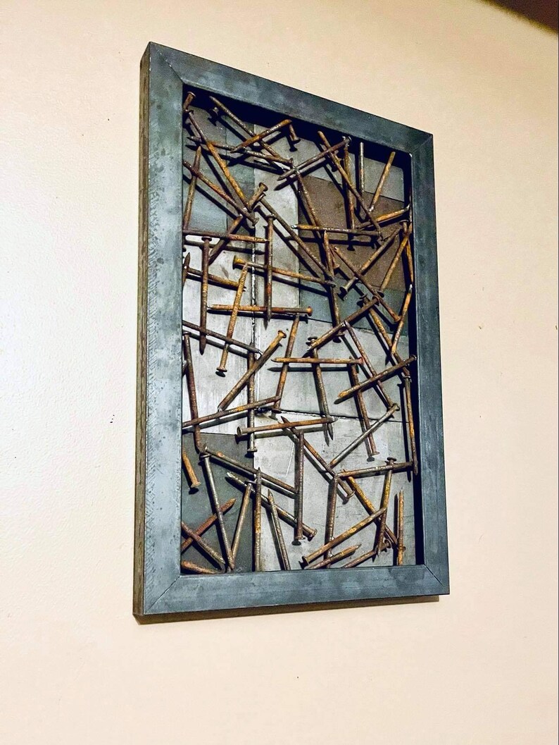 Absract Metal Nail Art Wall Hanger - Etsy