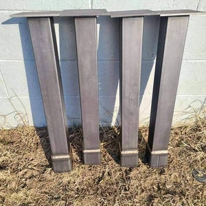Post legs Metal Table Legs Made in USA (Eco Friendly powder coated) Coffee/Dining/Bar Height