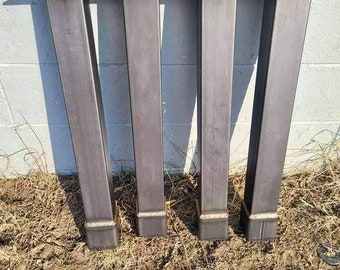 Metal Table Legs, Powder Coated Steel, Made in USA
