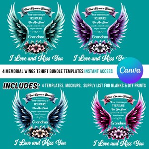 Memorial Tshirt Template, Memorial T Shirt Design, In Loving Memory Tshirt Template, Canva Memorial Tshirt Template, RIP Canva Template