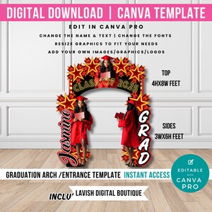 Graduation Entrance Arch Canva Template (Canva PRO) image 3
