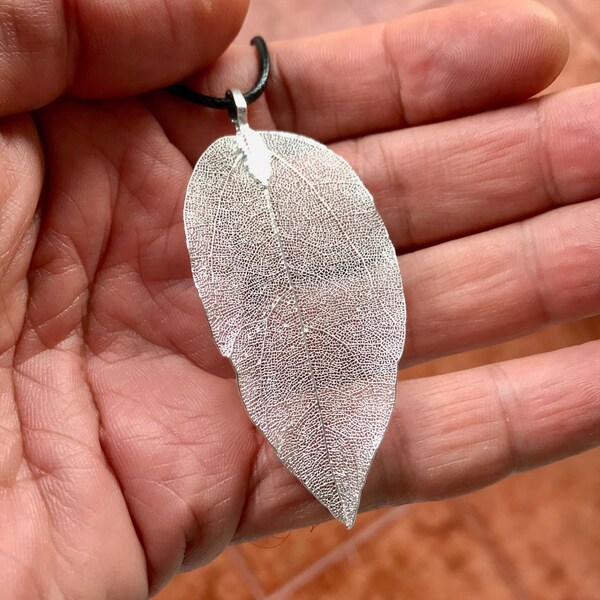 Real Leaf Jewelry Etsy