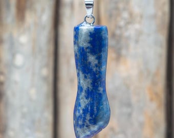 Natural Lapis Lazuli Figa Hand Pendant Necklace Protection Charm Spiritual Jewelry