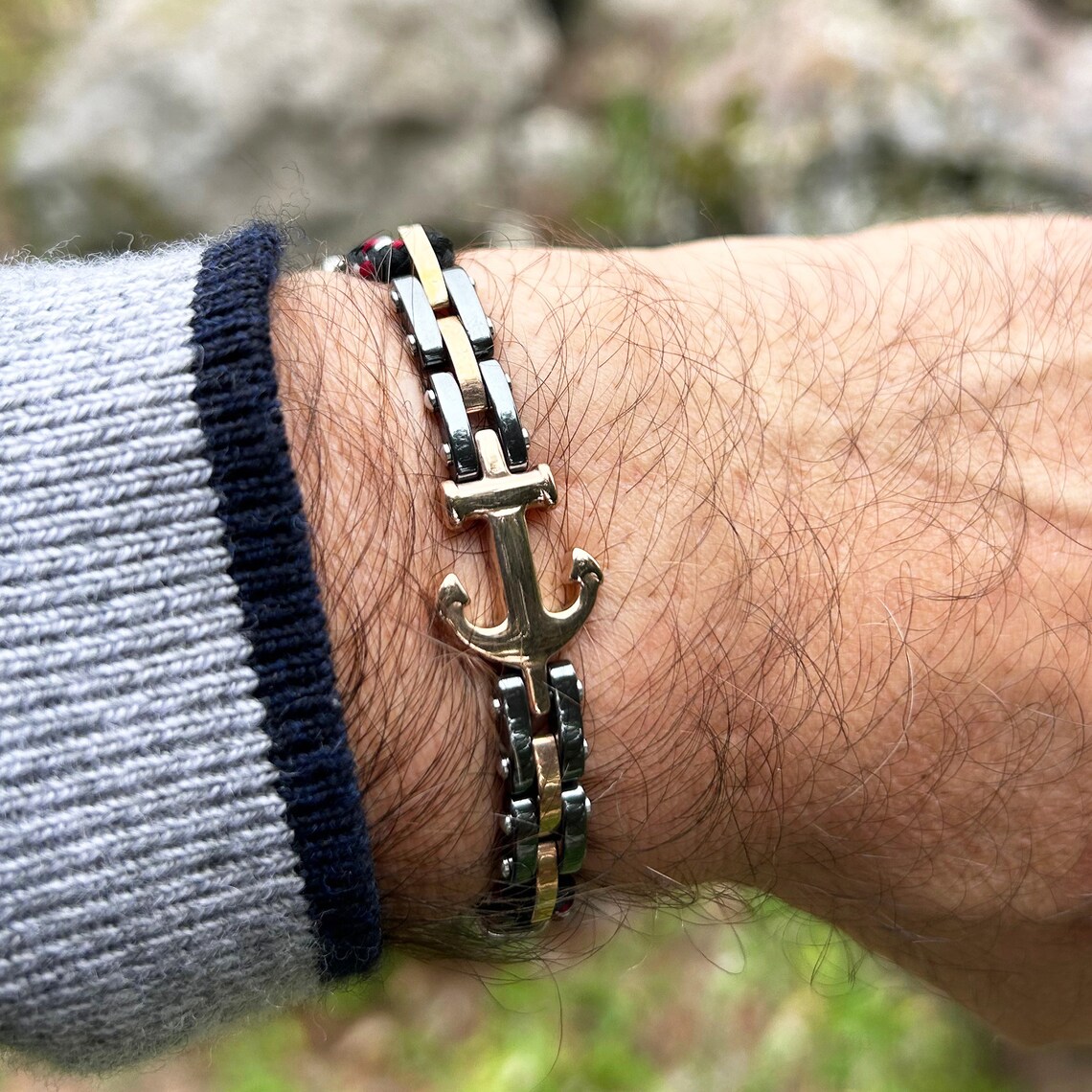 Silver Anchor Pendant In Men's Chains, Necklaces &amp; Pendants