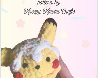 Pikacone Ice Cream Crochet Pattern PDF