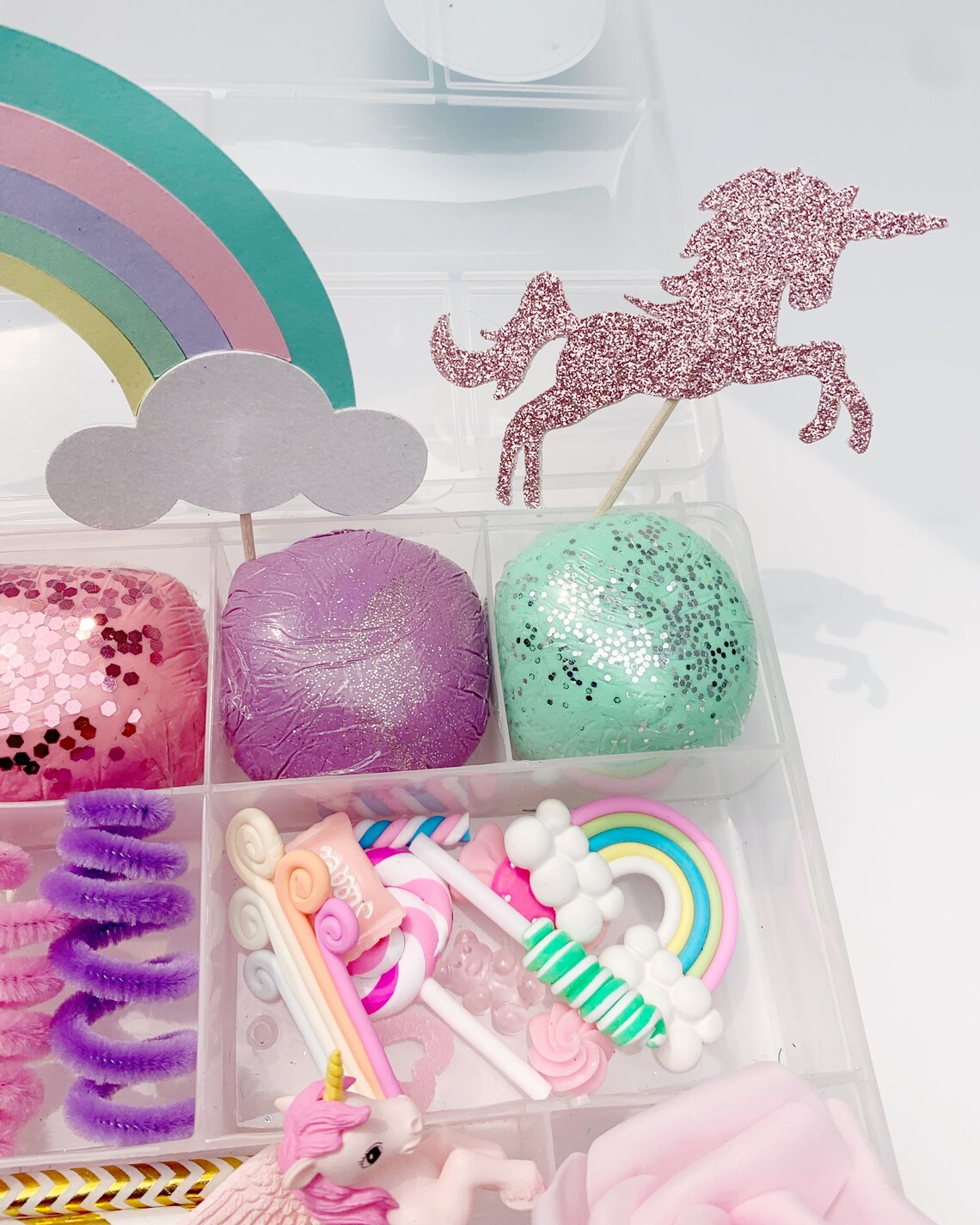Unicorn Playdough Kit Unicorn Play dough Kit Unicorn Sensory | Etsy