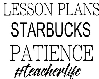 Teacher Lesson Plan Starbucks Tshirt Design Download
