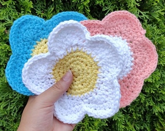 Crochet Flower Coasters