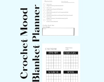 Crochet Mood Blanket Planner