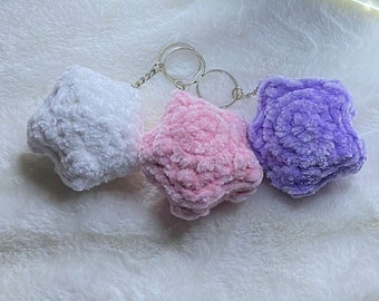 Crochet star keychains