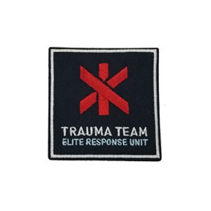 Cyberpunk 2077 Inspired Trauma Team Corpo Embroidered Hook Patch