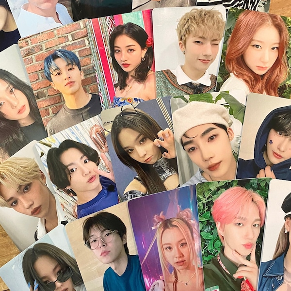 Custom Kpop Photocards (BTS, ATEEZ, Twice, Aespa, Itzy, P1Harmony, NCT, The Boyz, BlackPink, etc)