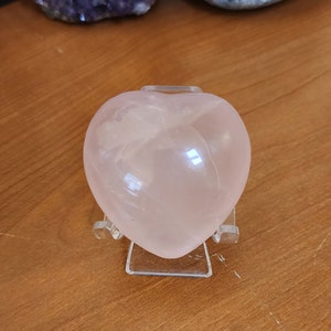 Rose Quartz Heart Carving