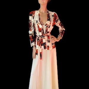 ワンピース Leonard Silk-Wool Floral Wrap Dress/VTG Vintage Leonard Paris Dress - Etsy Canada