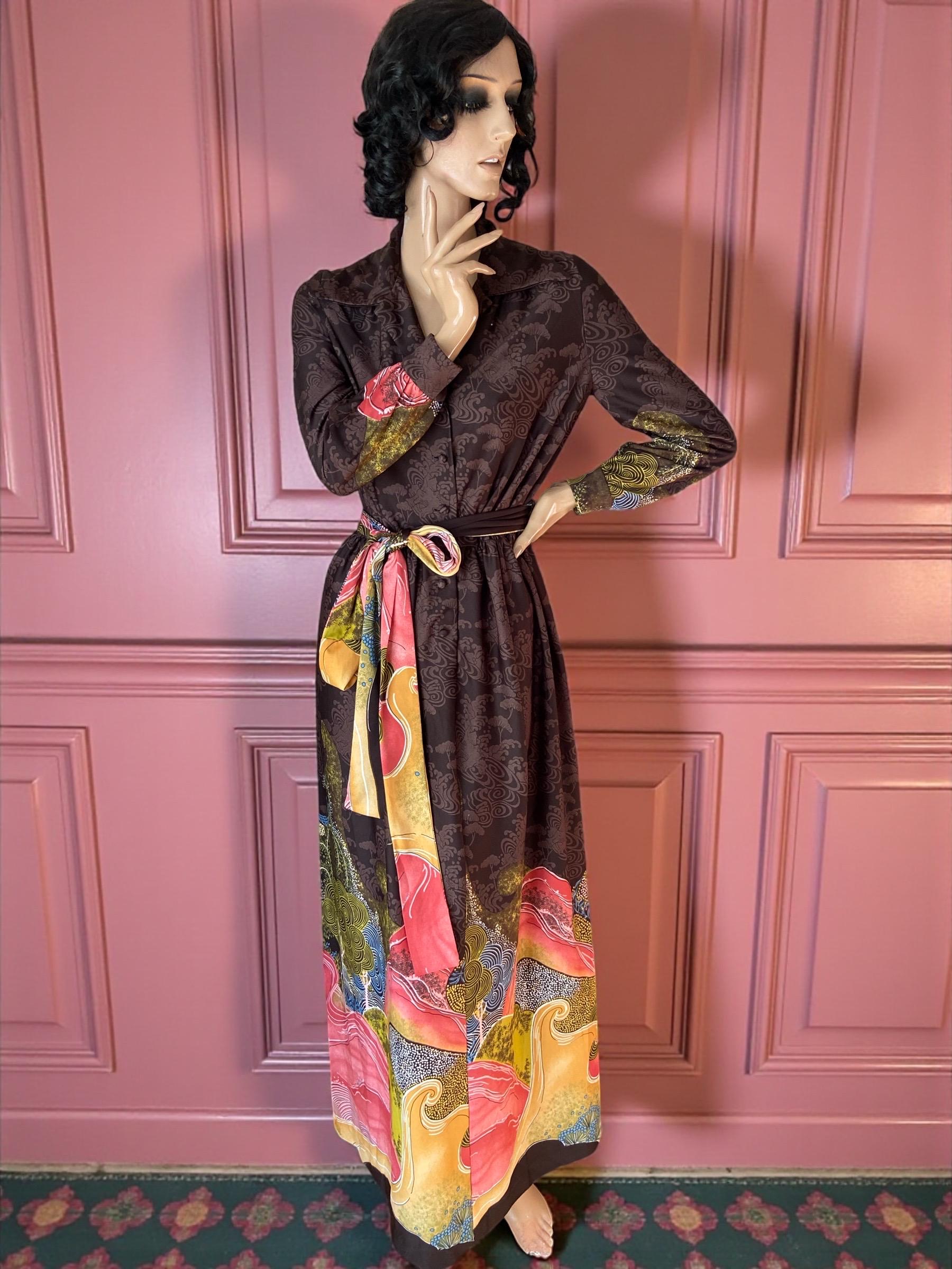 70s Japanese Dress - Etsy