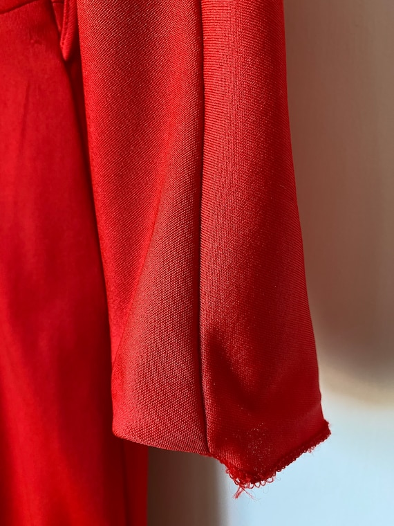 Stunning red lucie linden vintage maxi dress 8 10 - image 5