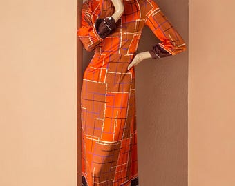 Vintage 60s Psychedelic Spiral Print Mini Dress Roll Neck 12 14 - Etsy