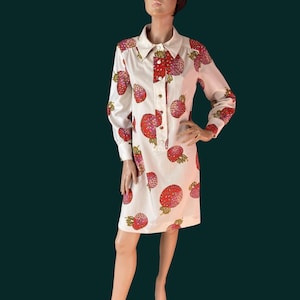 nancy greer dress 70s Op Art Psychedelic Nancy Greer Geometric Polka Dot Midi Dress Navy Blue  Lime Green Small Medium Space Age Mod Striped Stripes