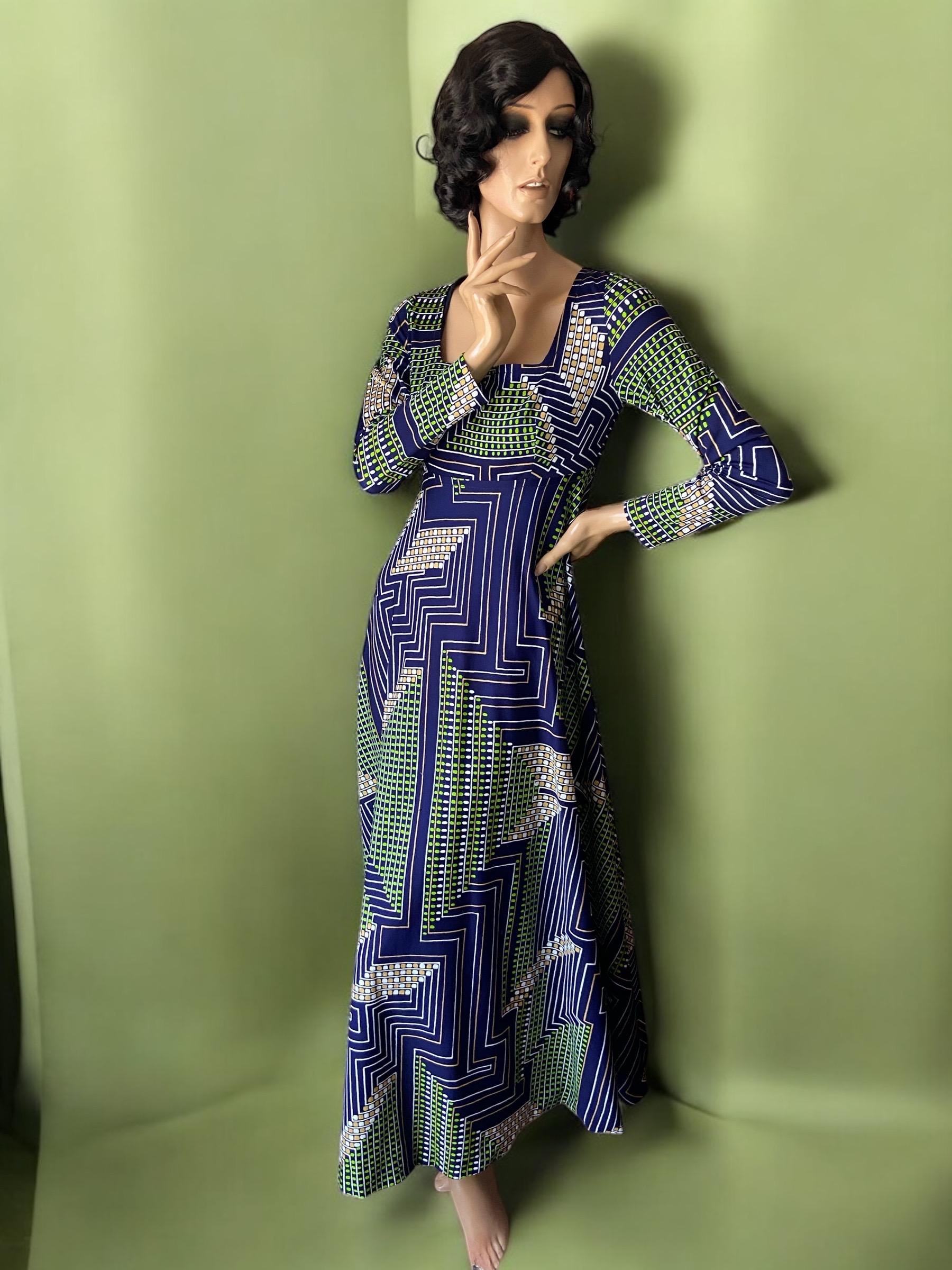 Lerose vintage 70s pop art print maxi dress 12 14 Lerose vintage 70s pop art print maxi dress 12 14