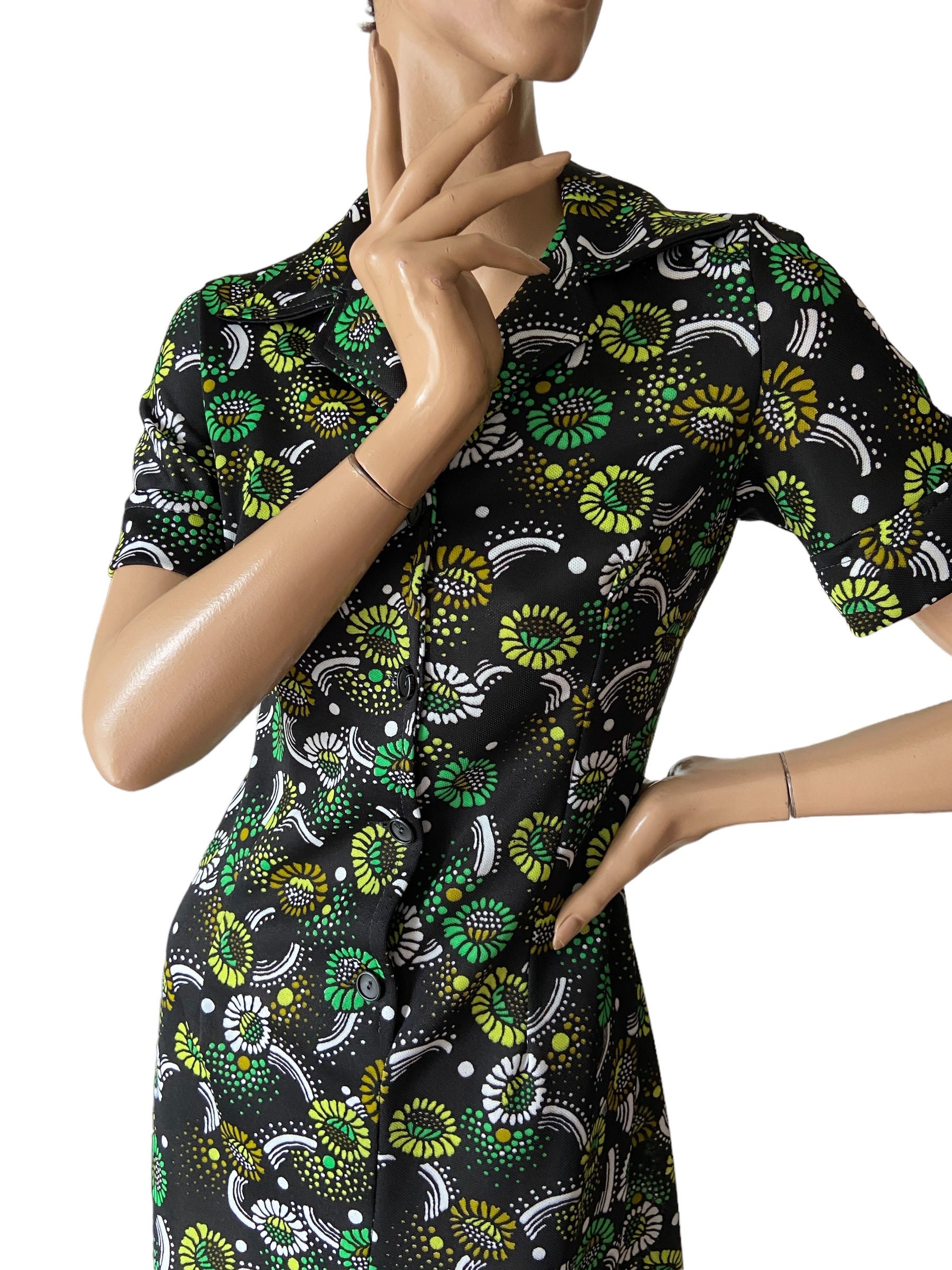 Vintage Daisy Mini Shirt Dress main image 0