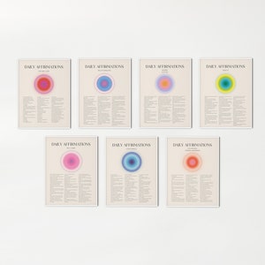 Affirmation Wall Art Daily Affirmations, Affirmation Poster, Positive Affirmations, Wall Art Prints Trendy, Trendy Wall Art