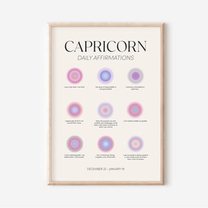 Capricorne Zodiac Wall Art Print, Capricorne Art Print, Capricorne Zodiac, Capricorn Gifts, Zodiac Wall Art Printable, Capricorn Astrology