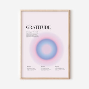 Impresión de cartel de afirmación de aura, impresión de pared espiritual, arte de pared de afirmación diaria, palabras de afirmación, cartel de moda de cuidado personal, arte de aura