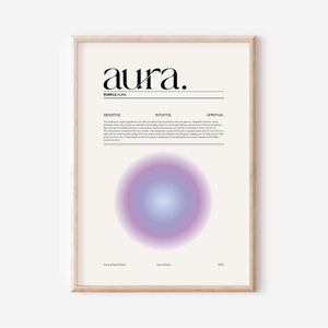 Aura Poster Print, Gradient Aura Print, Trendy Wall Art, Spiritual Gradient Wall Art, Aura Art Print, Manifestation Poster, Spiritual Decor