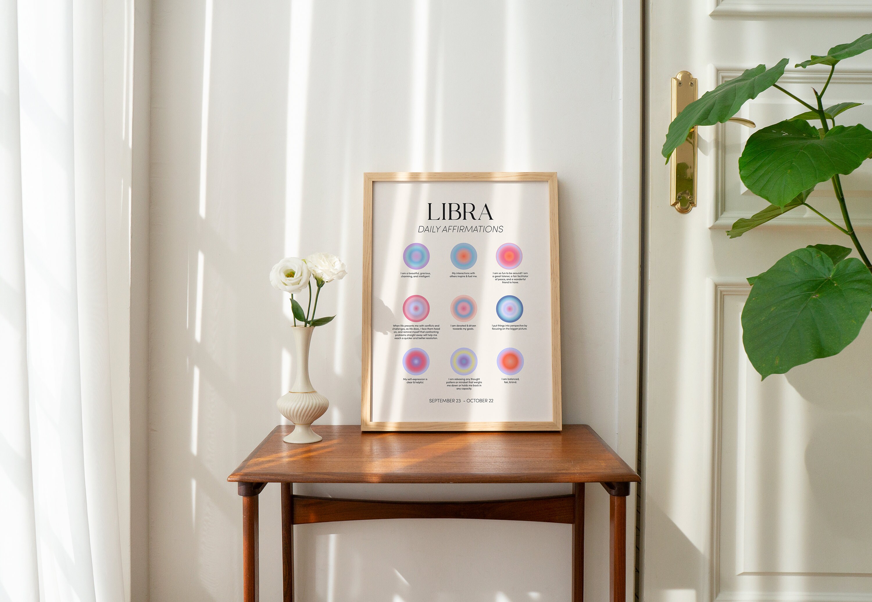 Discover Libra Wall Art, Libra Gifts, Libra Zodiac Affirmation Print, Libra Art Print Zodiac Posters