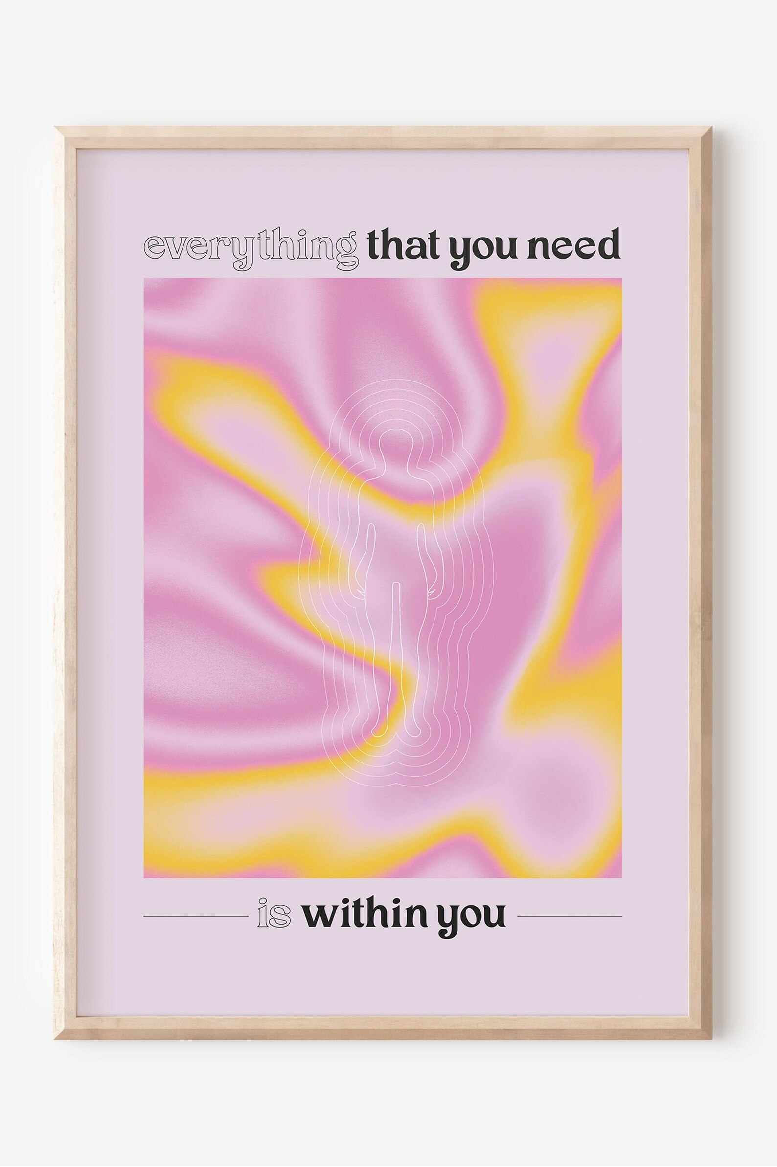Retro Pink Wall Art Set of 2 70s Spiritual Art Print Set Etsy