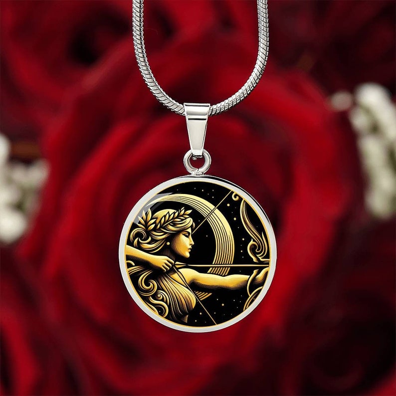 Artemis Necklace, Artemis Pendant, Artemis Goddess Necklace, Goddess