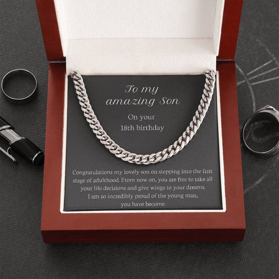 Son 18Th Birthday 18Th Birthday Gift For Him 18Th Birthday - Etsy
