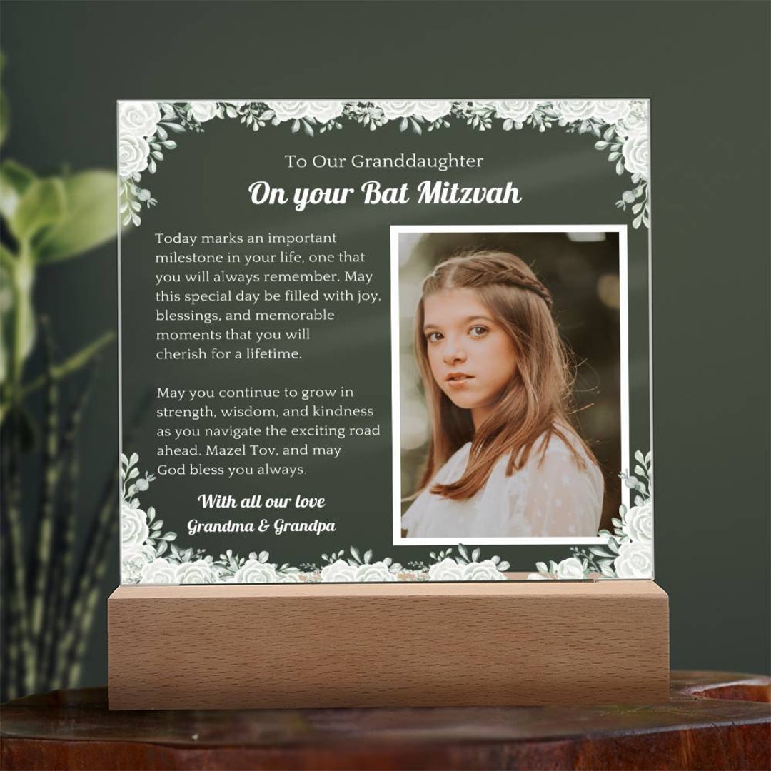 Granddaughter Bat Mitzvah Gift Jewish Confirmation Gift for Etsy