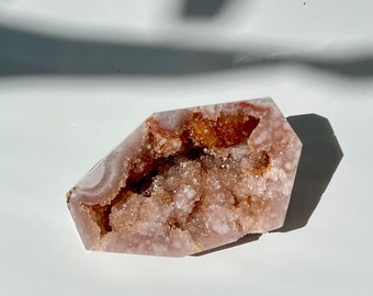 Sugar Druzy Rock Candy Pink Amethyst Open Druzy Geode Freeform