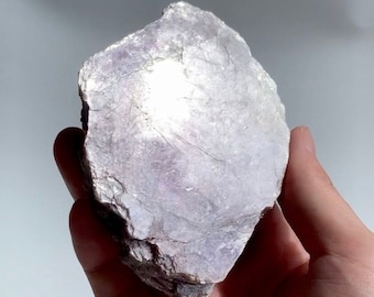 Super Flashy Purple Gem Lepidolite Raw Slab