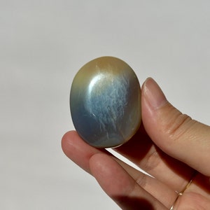 Rainbow Half and Half Patterns Agate Mini Palmstone