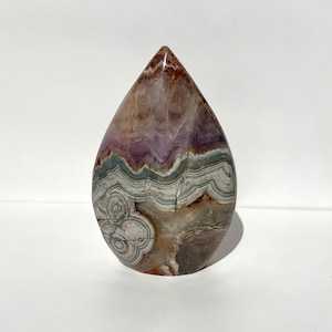 Crazy Lace mixed Amethyst Bandings Flame Carving