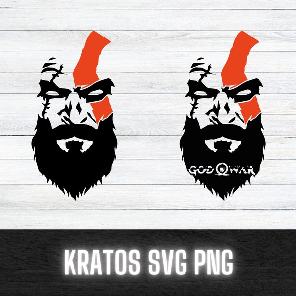 God of war Kratos SVG PNG (en couleurs)