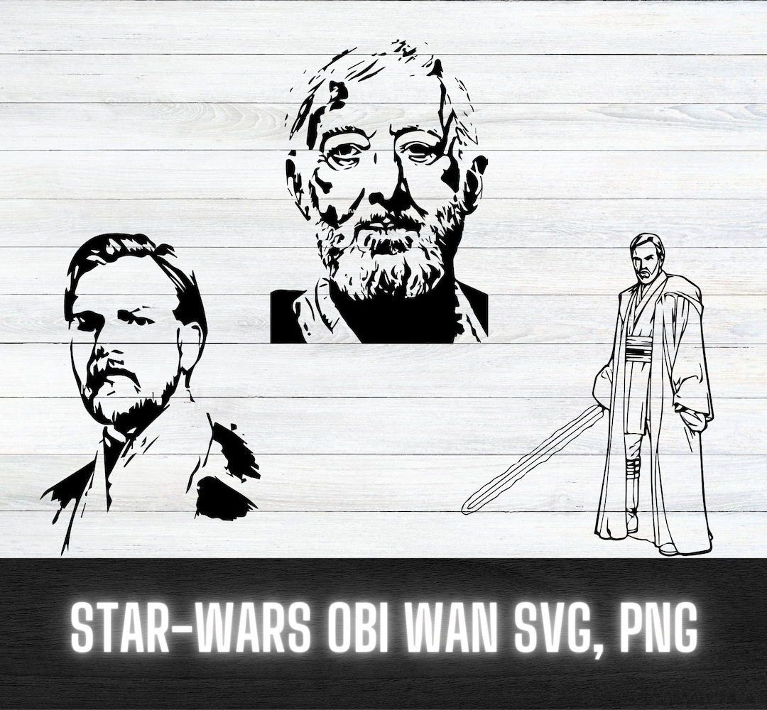Star-wars Obi Wan Kenobi SVG, PNG - Etsy