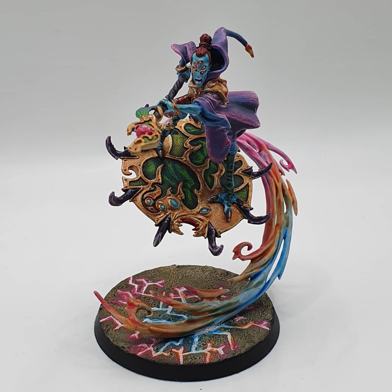Magister on Disc of Tzeentch Painting Commission Etsy