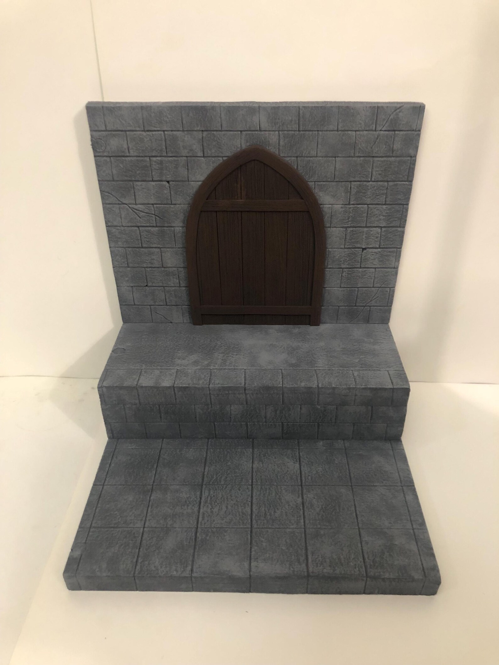 1:12 Scale Medieval Stone Wall Riser Diorama Detolf Action Figure ...